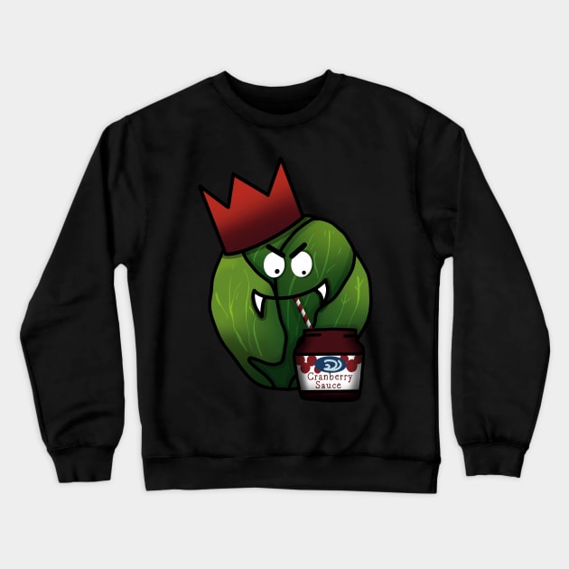 Vampire Brussel Sprout Gothic Christmas Crewneck Sweatshirt by TGSC